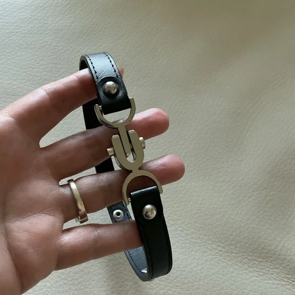 Cotton On Coker Necklace/Wrap Bracelet Gothic or Biker Style 15.5 in. in length. - Picture 2 of 8